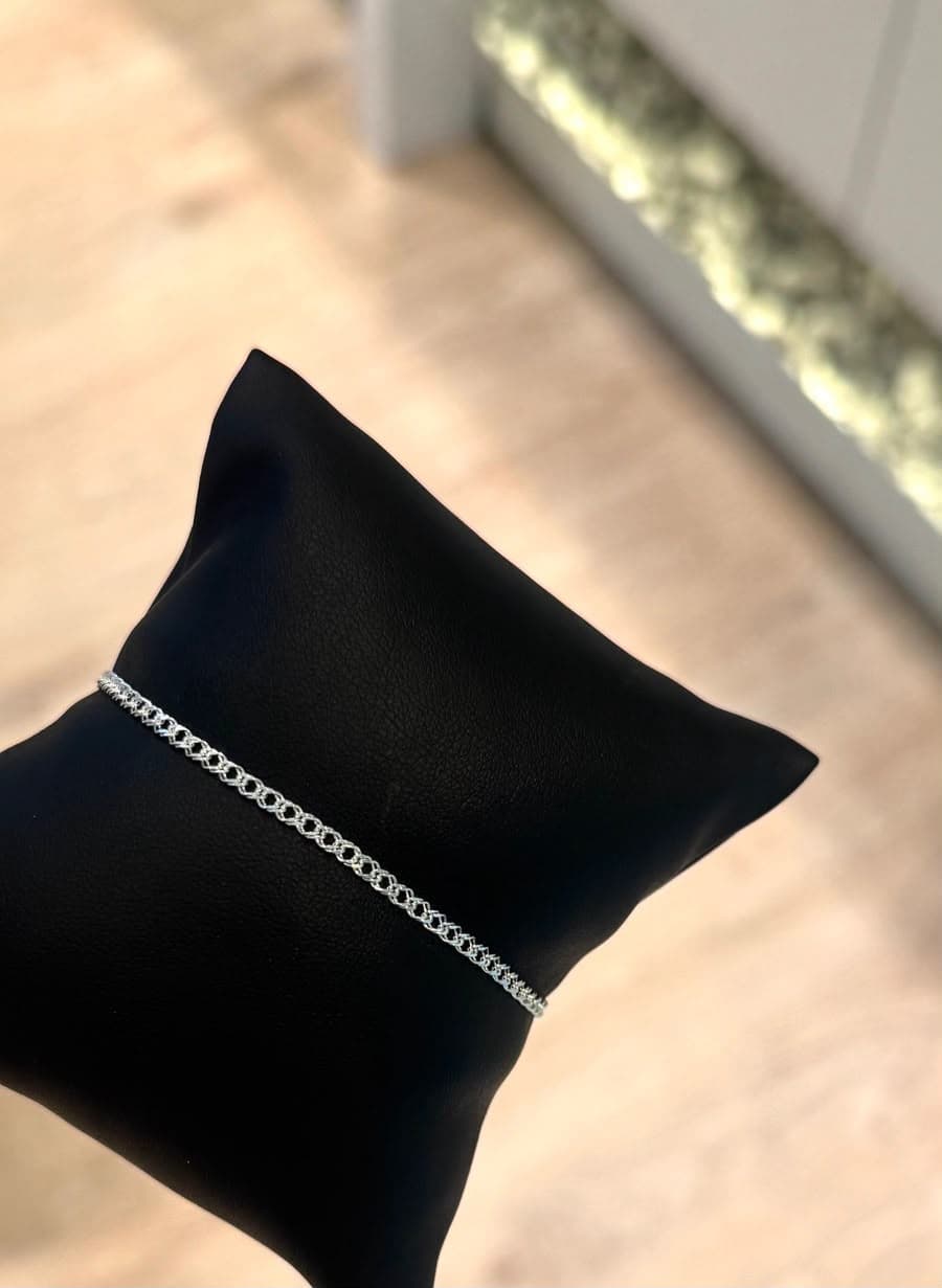 Pulseira grummet dupla 3mm