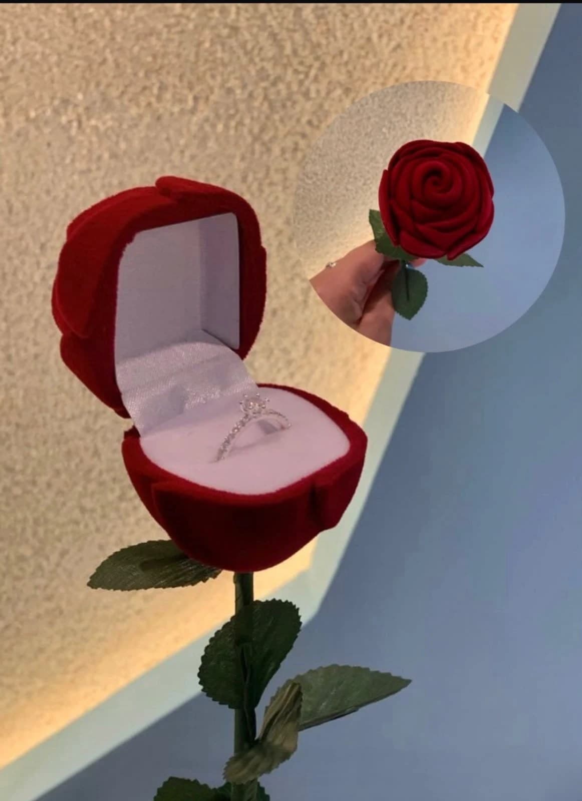Estojo flor com caule